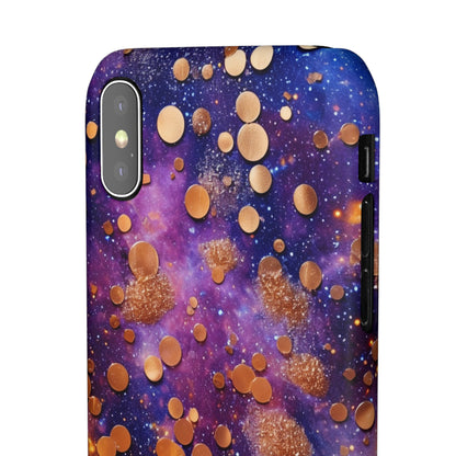 Cosmic Glitter Circles - iPhone Snap Case