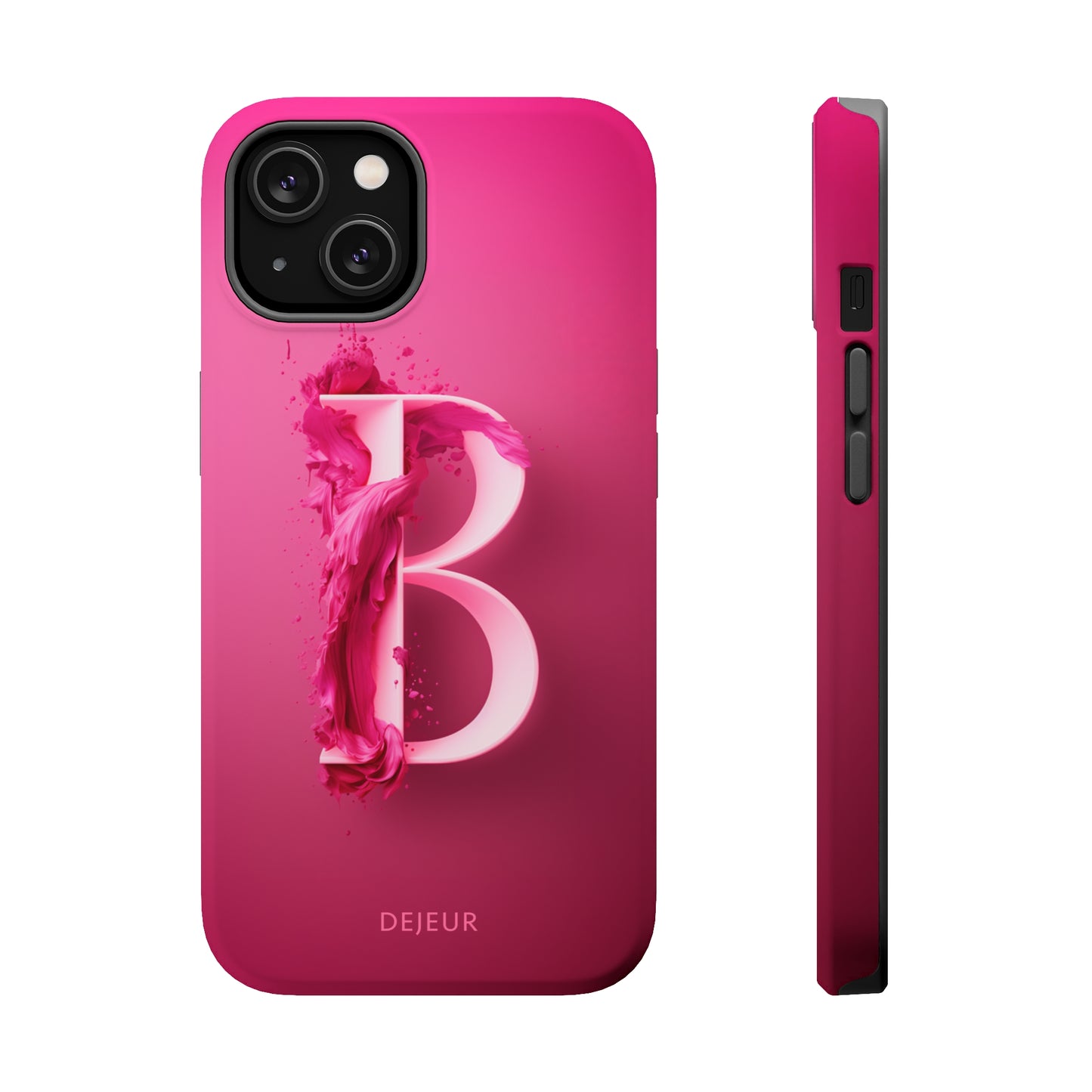 B Hot Pink Splash - iPhone MagSafe Tough Case