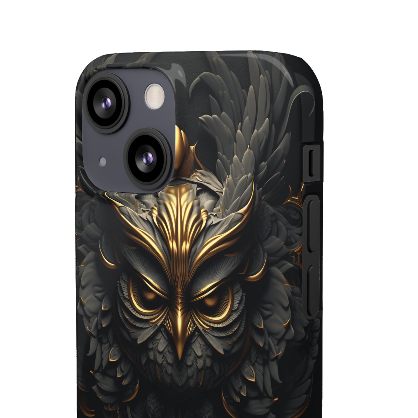 Golden Dark Owl - iPhone Snap Case