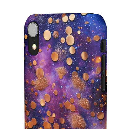 Cosmic Glitter Circles - iPhone Snap Case