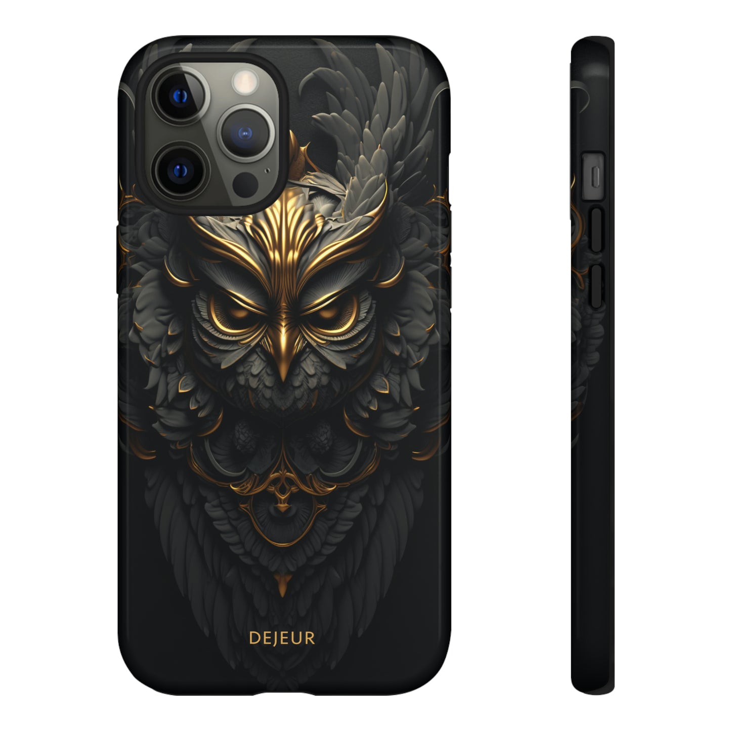 Golden Dark Owl - iPhone Tough Case