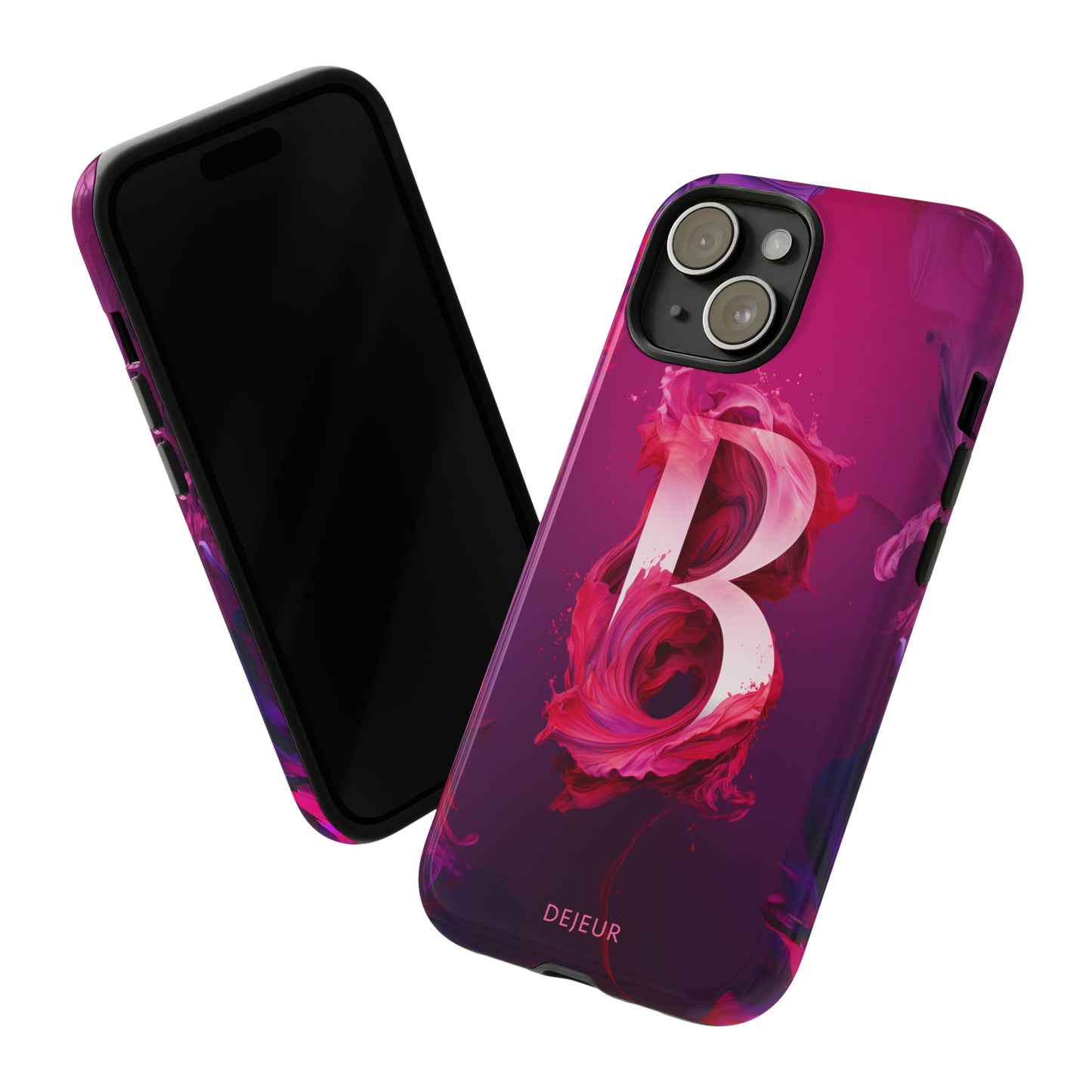 B Pink Splash - iPhone Tough Case