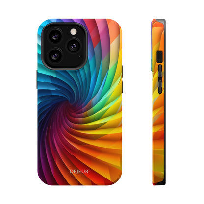 Rainbow Spiral - iPhone MagSafe Tough Case