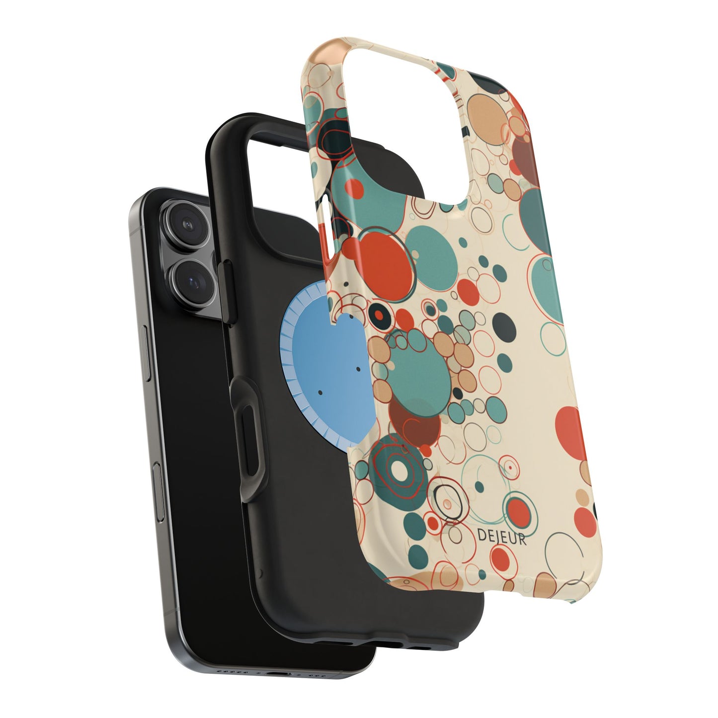 Pastel Line Circles - iPhone MagSafe Tough Case