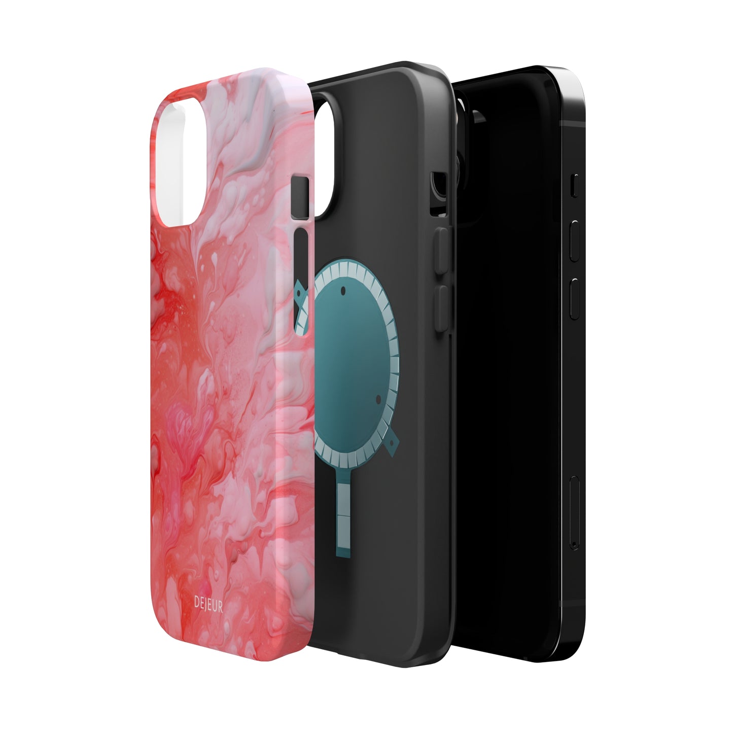 Rose Pink Marble - iPhone MagSafe Tough Case