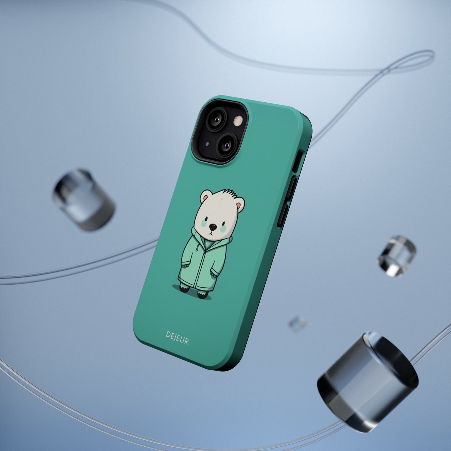 Aqua Coat Bear - iPhone MagSafe Tough Case