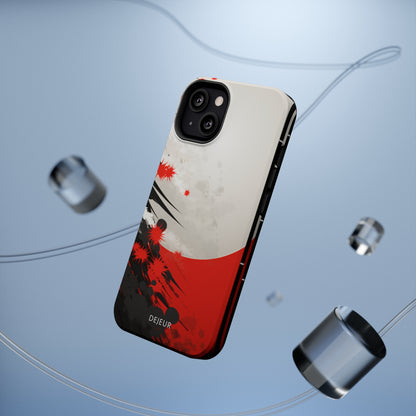 Japanese Abstract Splatter - iPhone MagSafe Tough Case