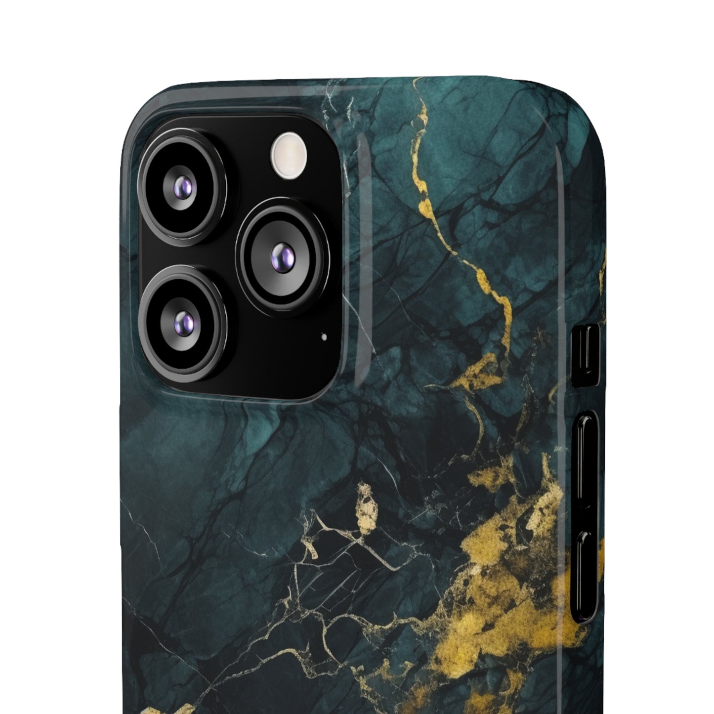 Gold Shadow Marble - iPhone Snap Case