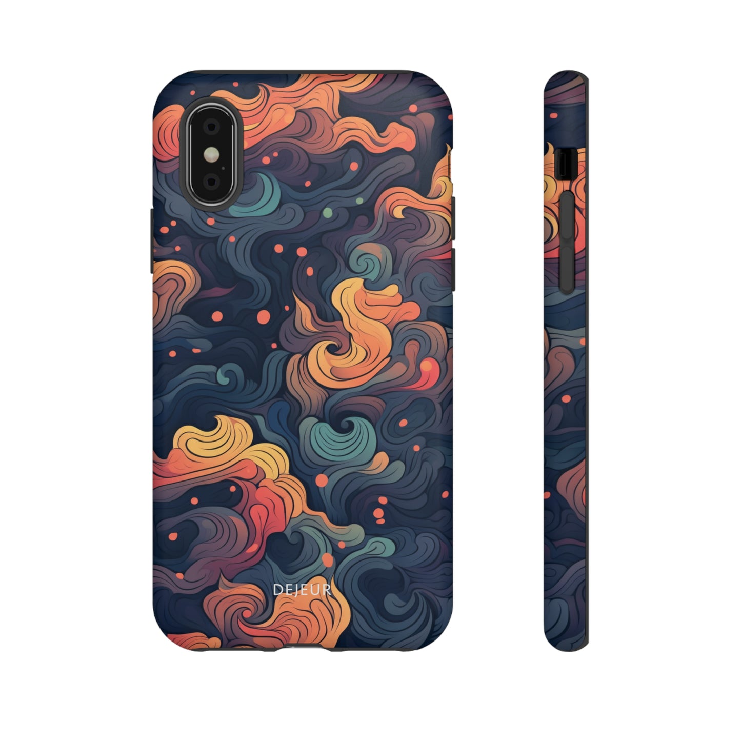 Fox Tail Swirls - iPhone Tough Case