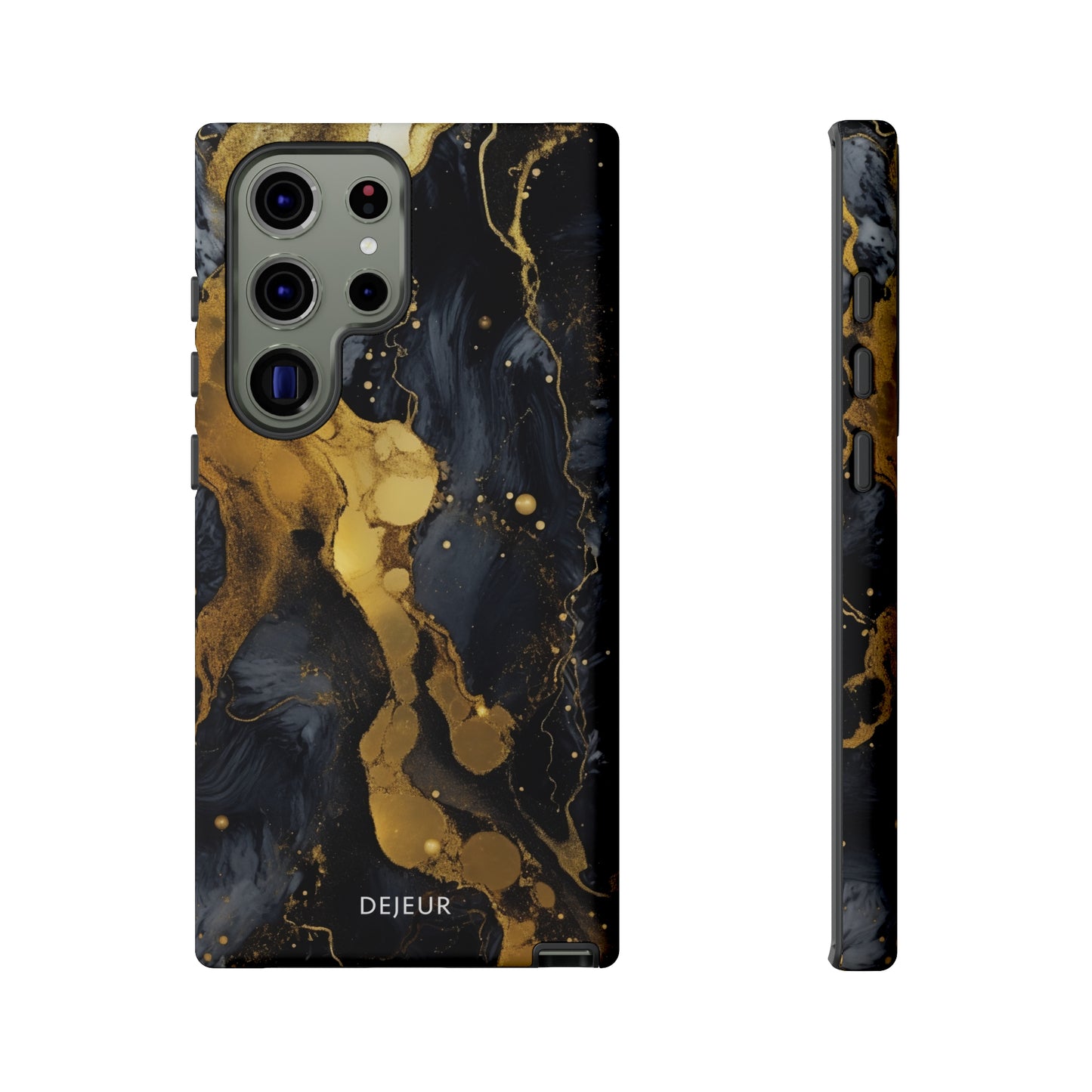 Metallic Gold Dark Marble - Samsung Galaxy Tough Case