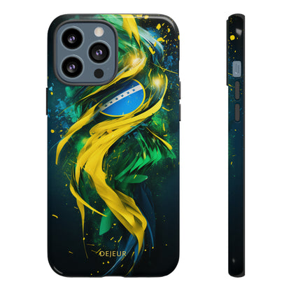 Brazil Splatter Design - iPhone Tough Case