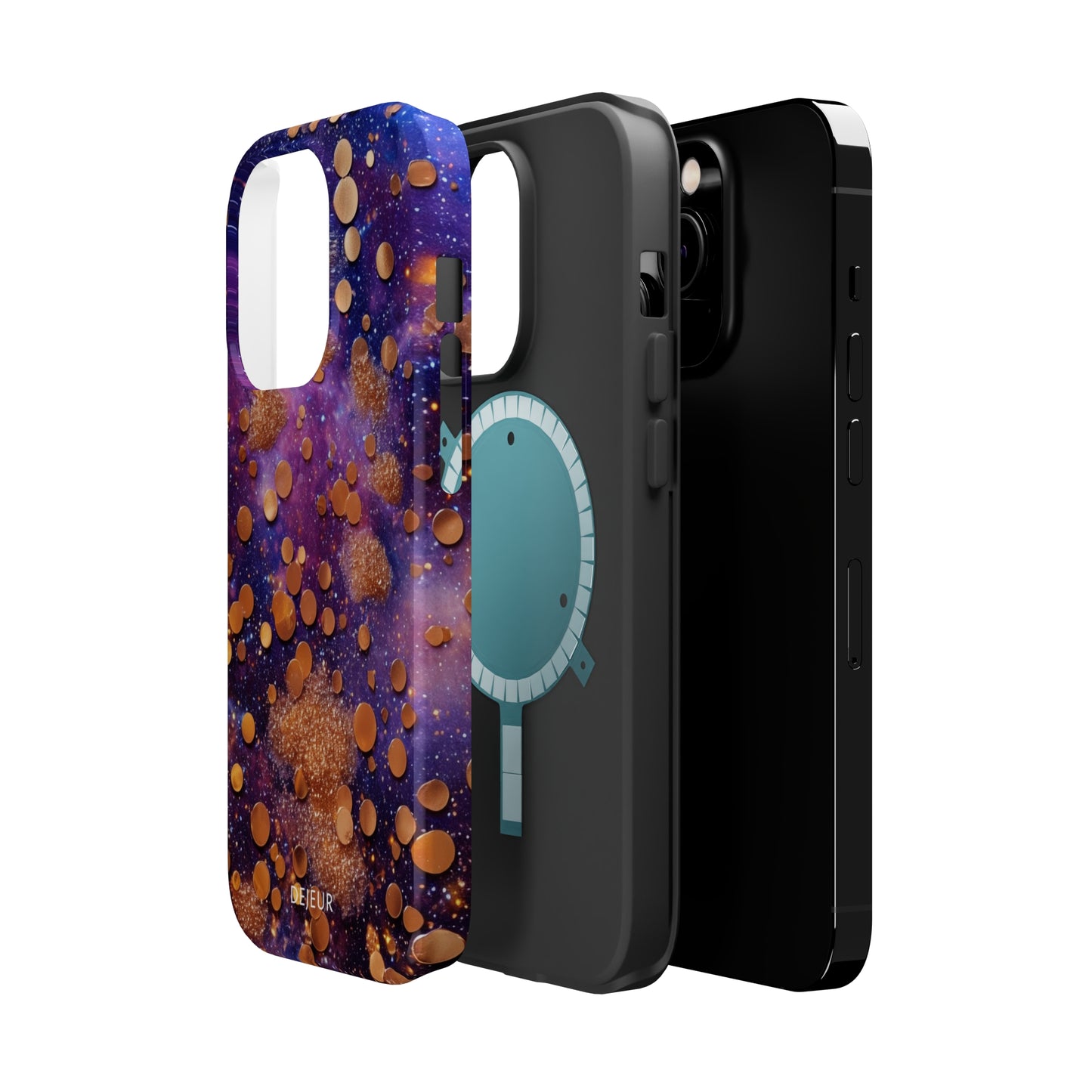 Cosmic Glitter Circles - iPhone MagSafe Tough Case