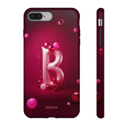 B Pink Party Balloons - iPhone Tough Case