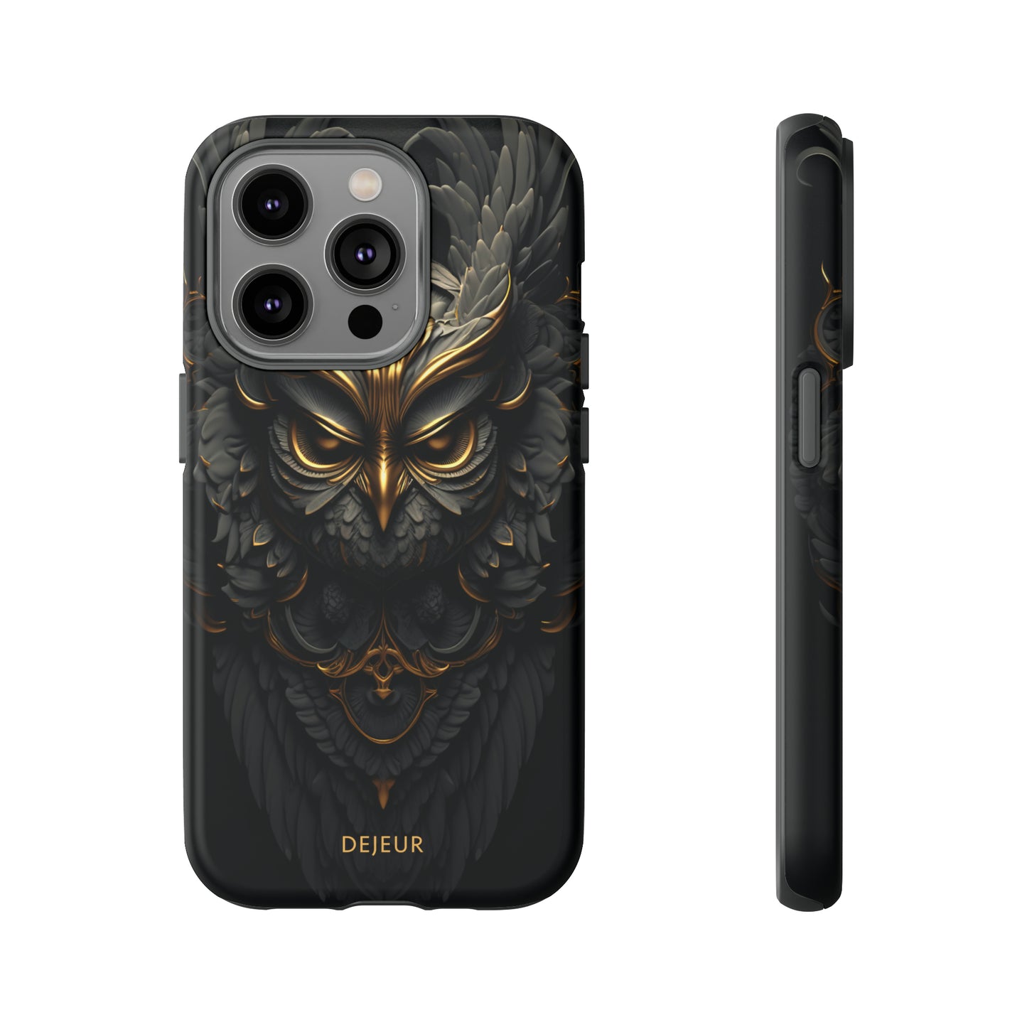 Golden Dark Owl - iPhone Tough Case