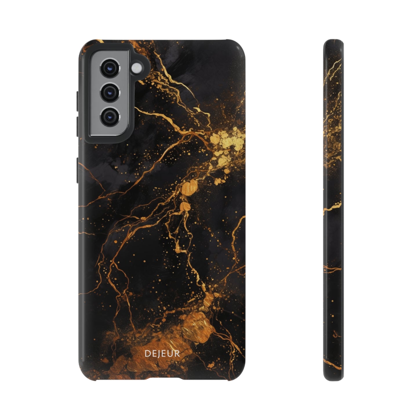 Dark Gold Amber Marble - Samsung Galaxy Tough Case