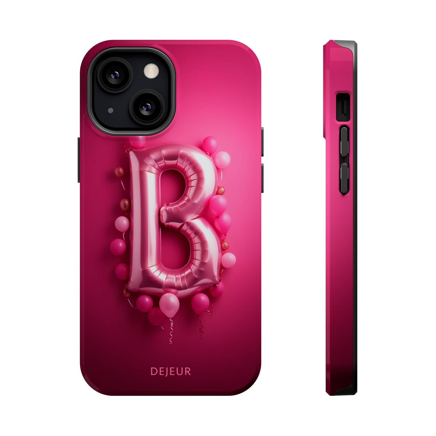 B Magenta Pink Balloons - iPhone MagSafe Tough Case