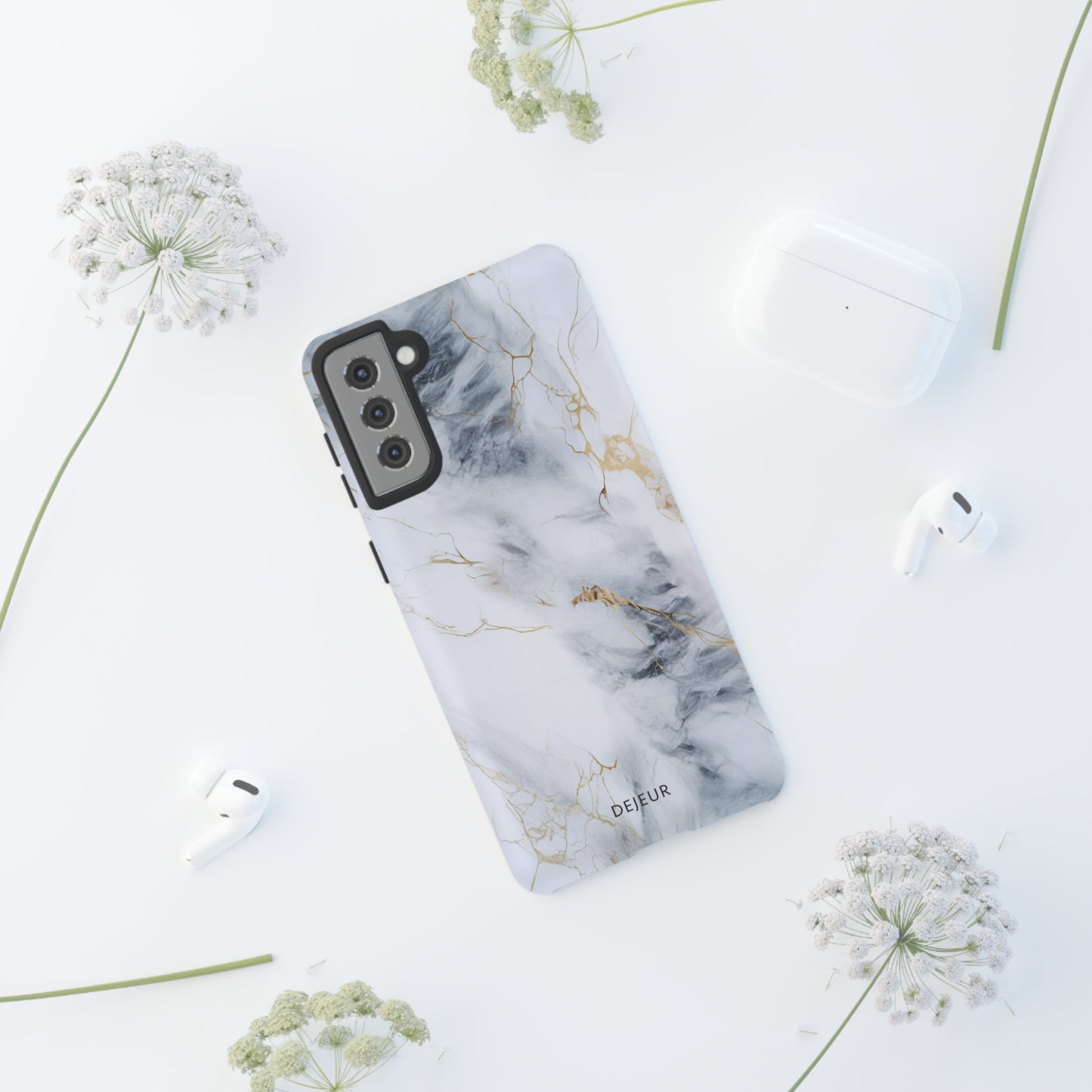 White Gold Marble - Samsung Galaxy Tough Case