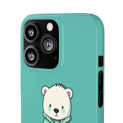 Aqua Coat Bear - iPhone Snap Case