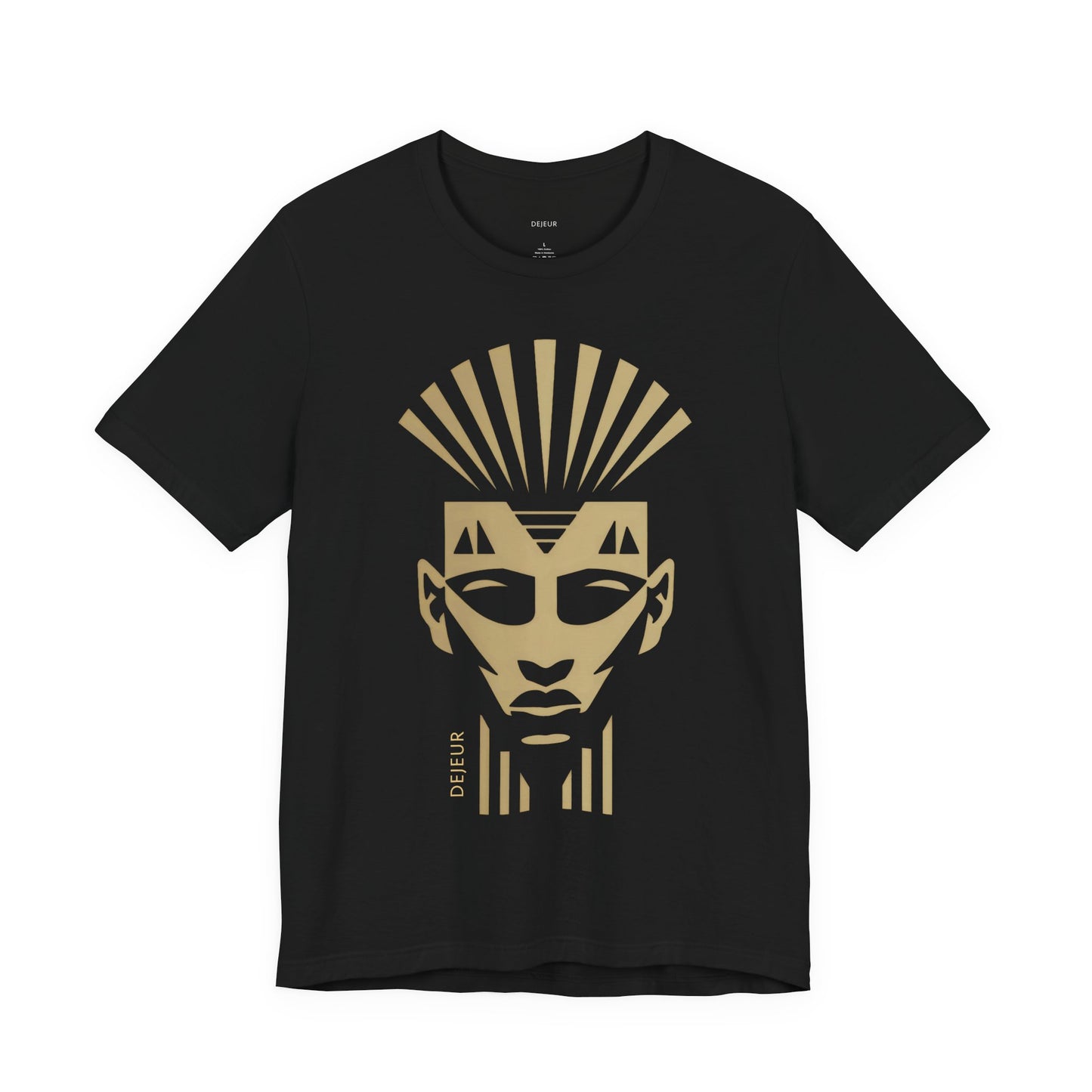 Minimalist Golden Crowned Regal Pharaoh - T-Shirt