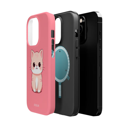 Pink Whiskers - iPhone MagSafe Tough Case