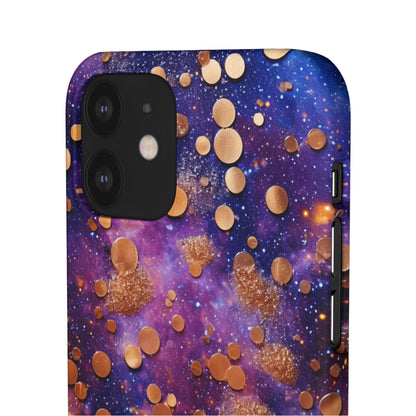 Cosmic Glitter Circles - iPhone Snap Case