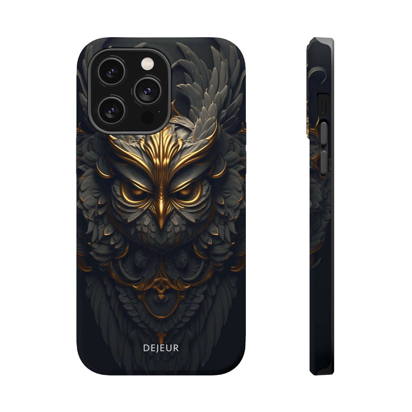 Golden Dark Owl - iPhone MagSafe Tough Case