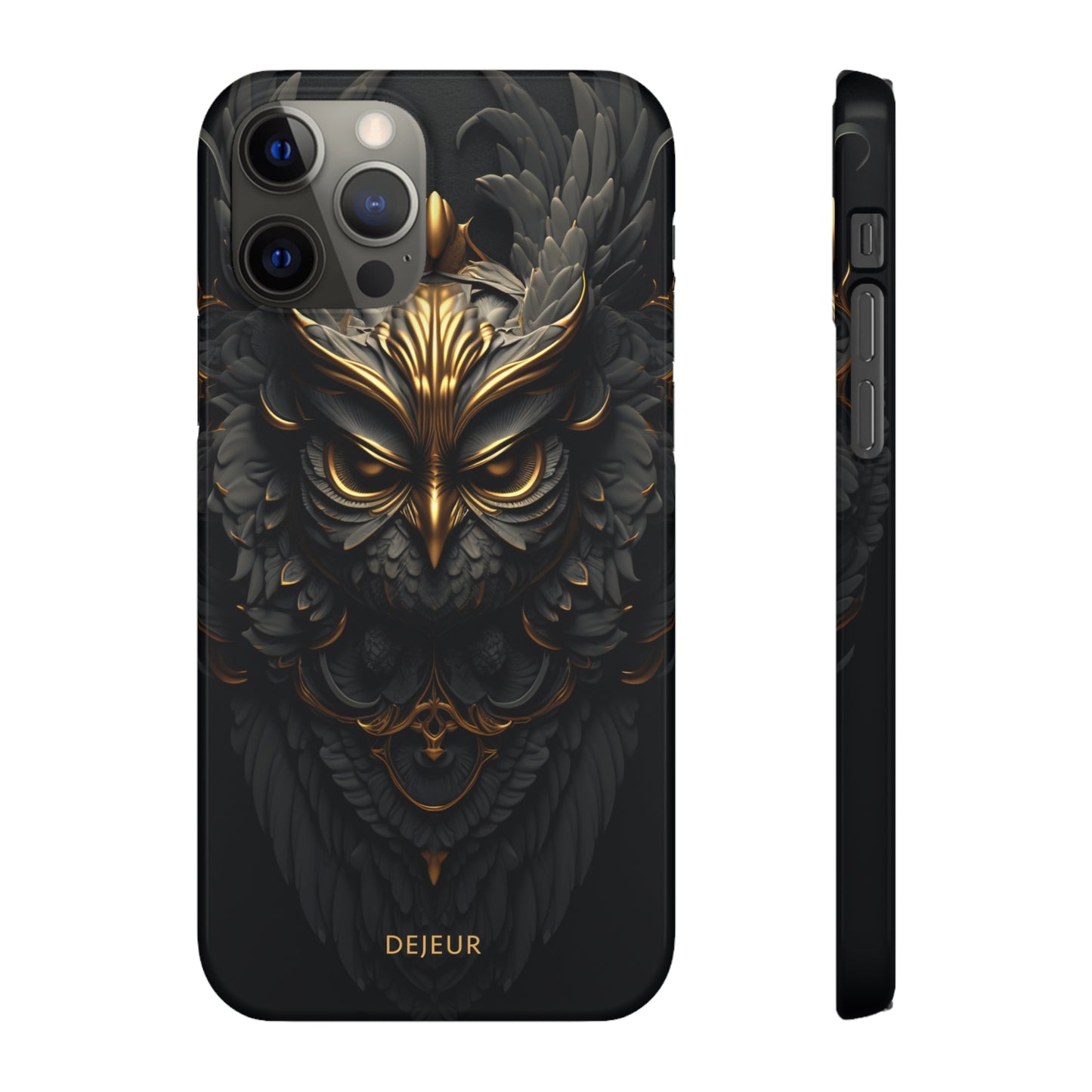 Golden Dark Owl - iPhone Snap Case