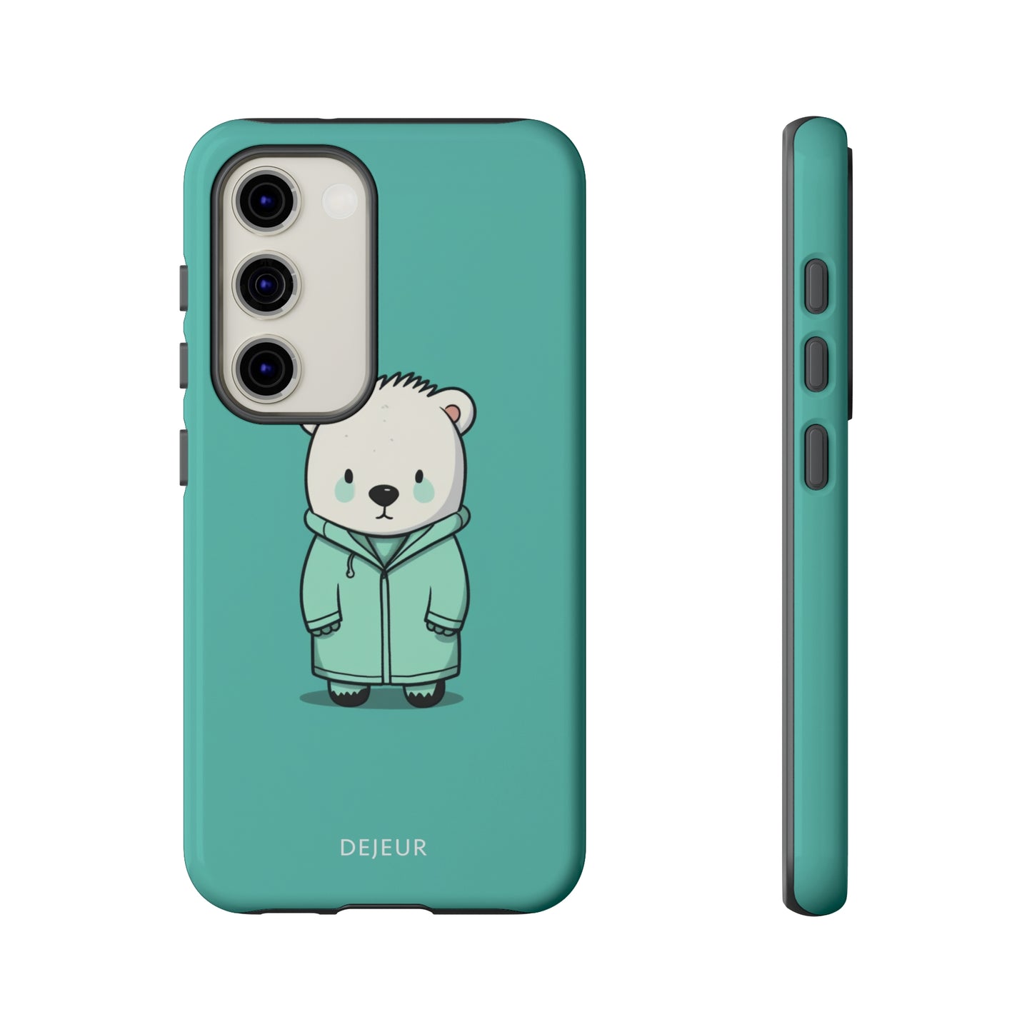 Aqua Coat Bear - Samsung Galaxy Tough Case