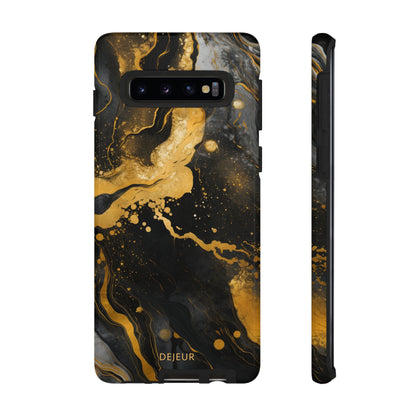 Gold & Black Marble - Samsung Galaxy Tough Case