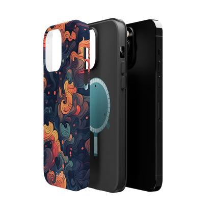 Fox Tail Swirls - iPhone MagSafe Tough Case