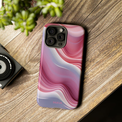 Pink Cream Waves - iPhone Tough Case