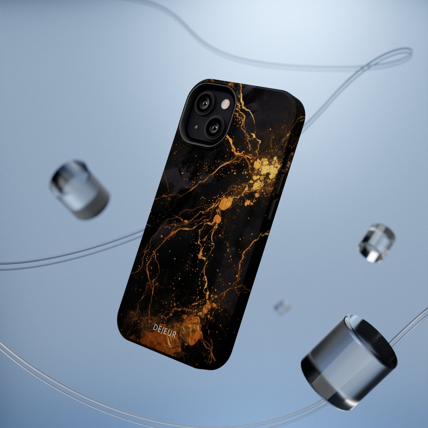 Dark Gold Amber Marble - iPhone MagSafe Tough Case