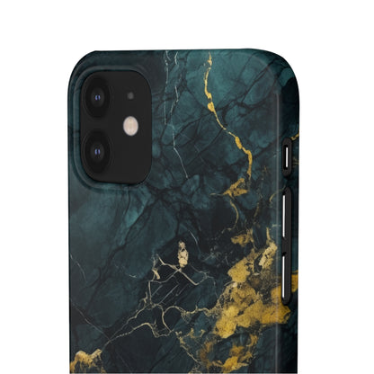 Gold Shadow Marble - iPhone Snap Case