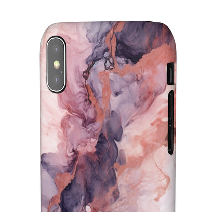 Royal Purple Marble - iPhone Snap Case