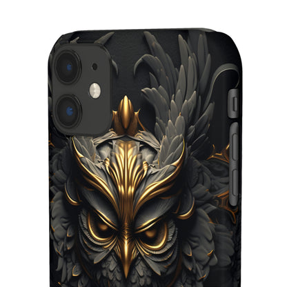 Golden Dark Owl - iPhone Snap Case