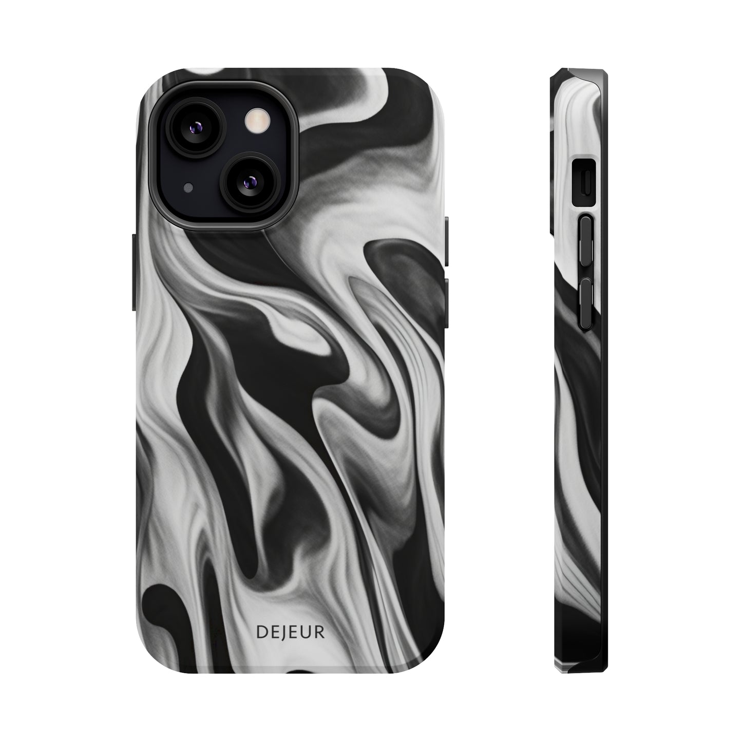 Misty Waves Monochrome - iPhone MagSafe Tough Case