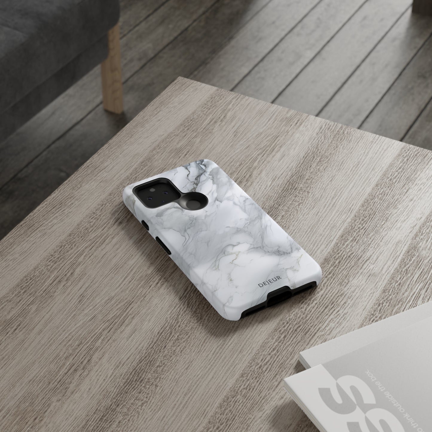 Platinum Silver Marble - Google Pixel Tough Case