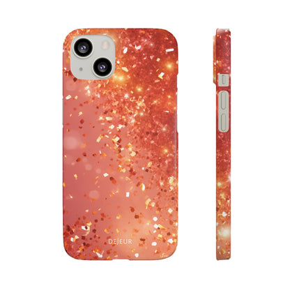 Rose Confetti Glitter - iPhone Snap Case