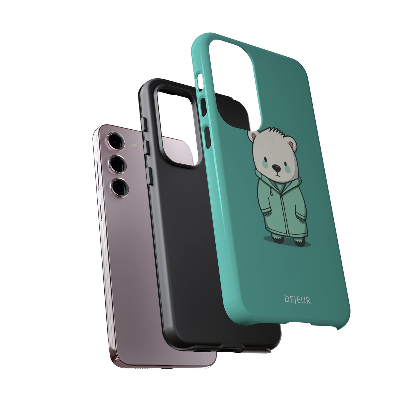 Aqua Coat Bear - Samsung Galaxy Tough Case