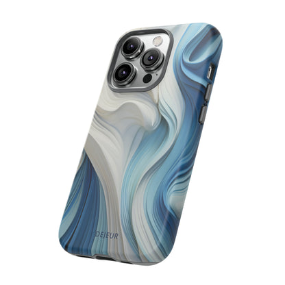 Blue Cream Ripple - iPhone Tough Case