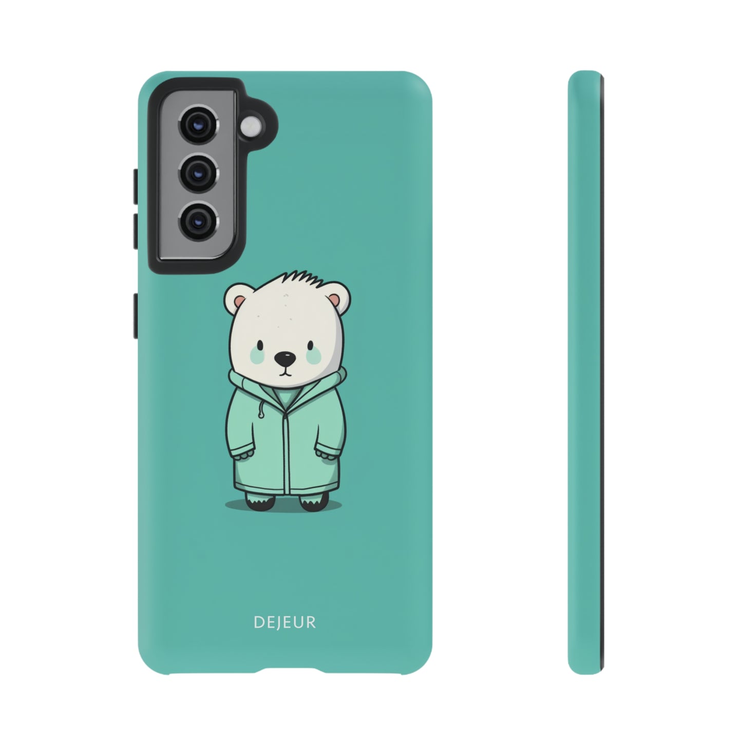 Aqua Coat Bear - Samsung Galaxy Tough Case