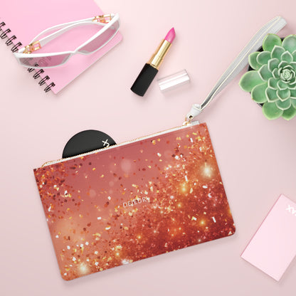 Rose Confetti Glitter - Clutch Bag