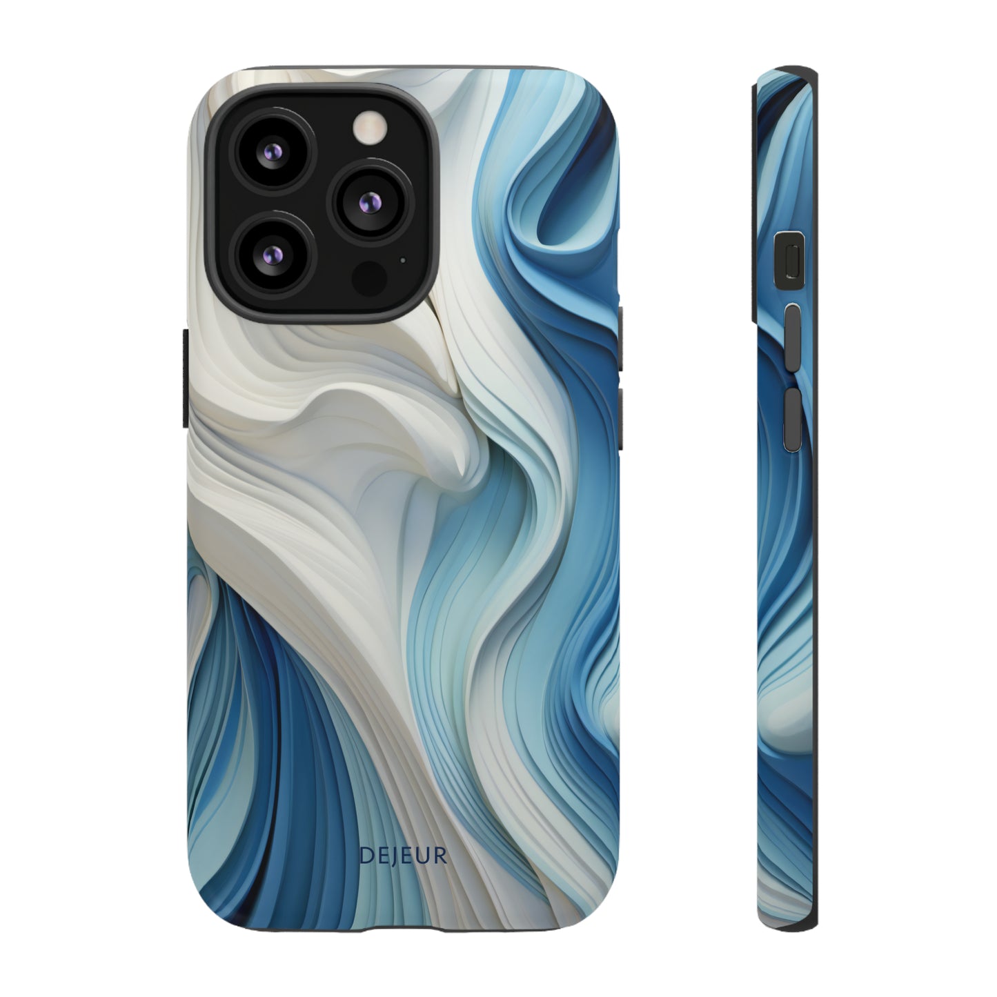 Blue Cream Ripple - iPhone Tough Case