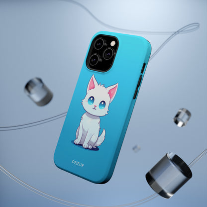 Blue Eyed Cutey Cat - iPhone MagSafe Tough Case