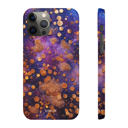 Cosmic Glitter Circles - iPhone Snap Case