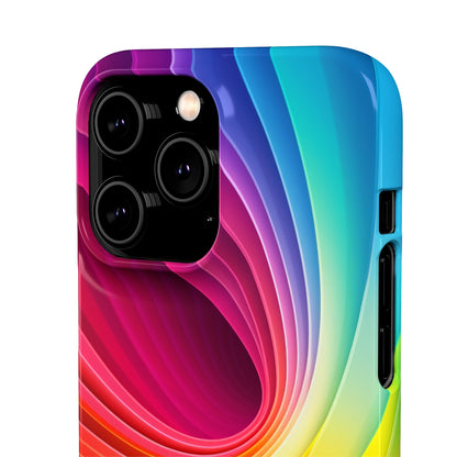 Rainbow Swirl - iPhone Snap Case