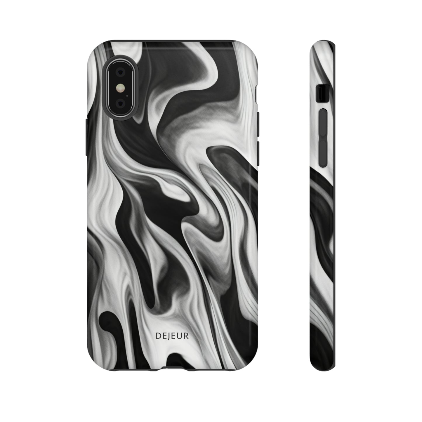 Misty Waves Monochrome - iPhone Tough Case