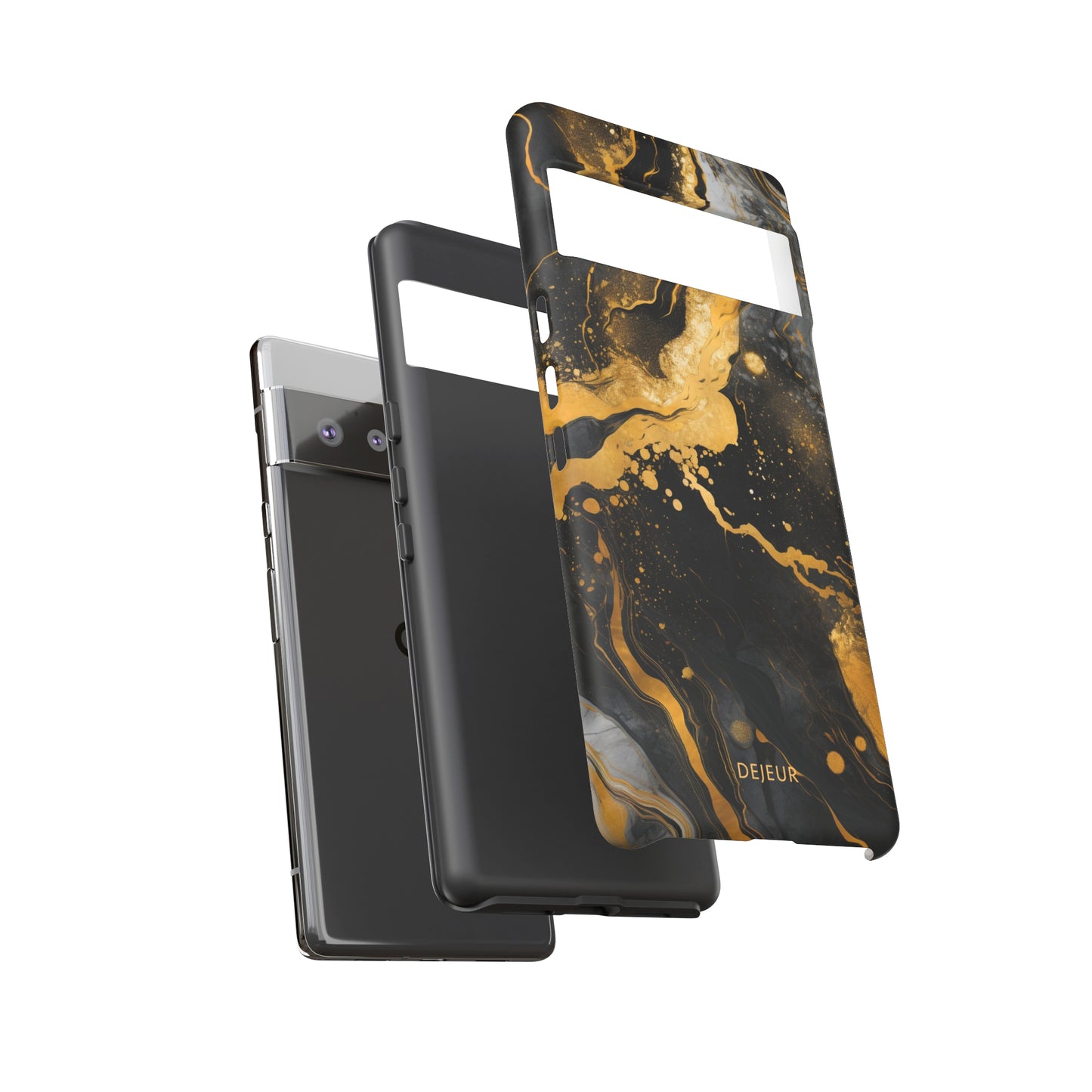 Gold & Black Marble - Google Pixel Tough Case