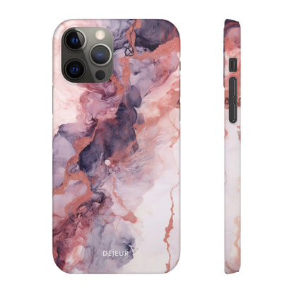 Royal Purple Marble - iPhone Snap Case