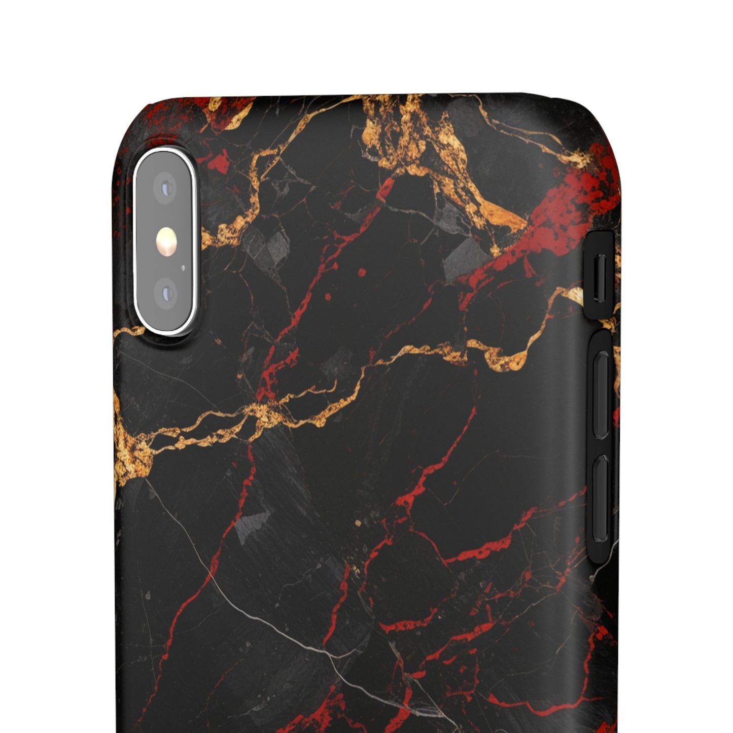 Dark Crimson Marble - iPhone Snap Case